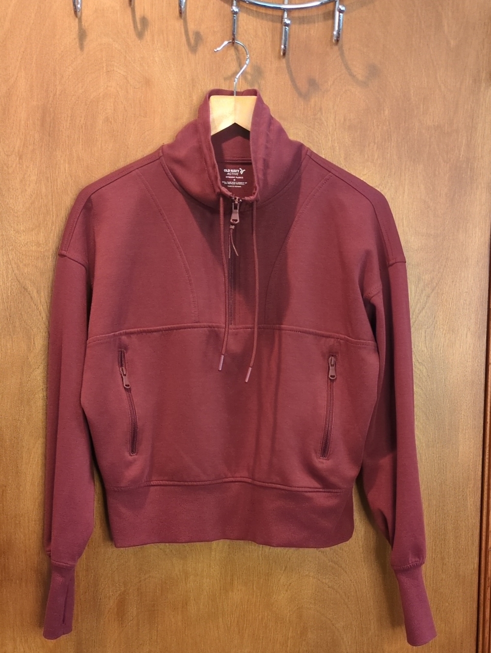 Old Navy Dynamic Fleece Half Zip In Royal Velvet Size M